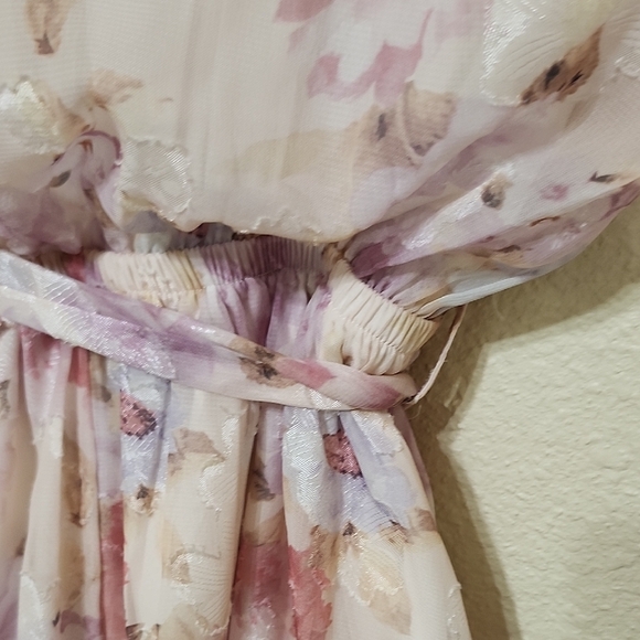 Lena Floral Romper with Tie Front and Ruffle Details - Picture 11 of 16